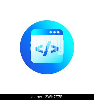 coding or code vector icon Stock Vector