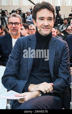 Saint-Denis, France, France. 8th Feb, 2024. CEO of LVMH Holding Company Antoine ARNAULT poses during the unveiling of the medals for the Paris 2024 Olympic and Paralympic games on February 08, 2024 in Saint-Denis near Paris, France. (Credit Image: © Matthieu Mirville/ZUMA Press Wire) EDITORIAL USAGE ONLY! Not for Commercial USAGE! Stock Photo