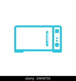 Microwave. From blue icon set. Stock Vector