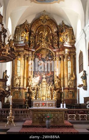 High Altar Of The City Parish Church In Linz, Upper Austria, Austria Stock Photo