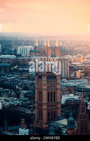 Houses of Parliament at Sunset Stock Photo