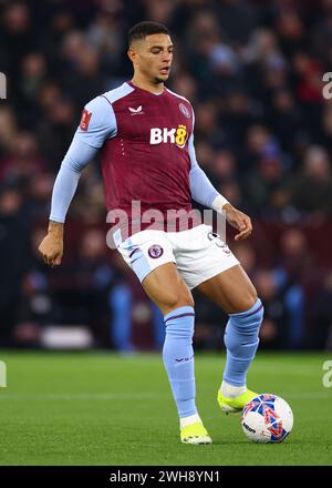 Diego Carlos of Aston Villa during the Emirates FA Cup Fourth Round Replay match between Aston Villa and Chelsea at Villa Park Stock Photo
