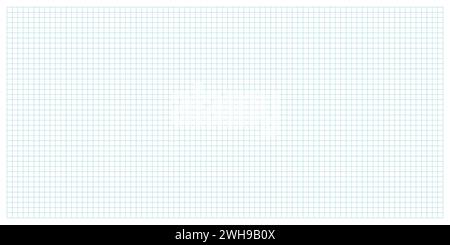 Square wide grid, square notebook seamless pattern art. Stock Vector