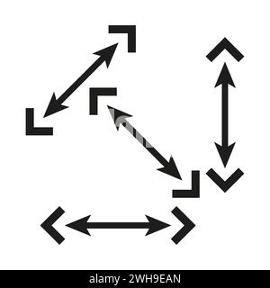 Scalable icon. Scalability line symbol. Vector illustration. EPS 10. Stock Vector