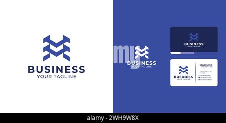 Abstract, Bold and Strong Letter M Logo Design Stock Vector