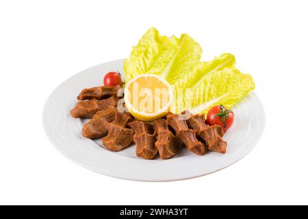 Traditional Turkish Raw Meat. ( Cig Kofte ) Turkish food Stock Photo