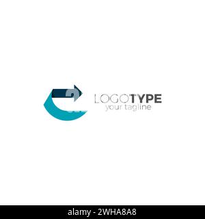 C Arrow logo. Letter C Icon Design Stock Vector