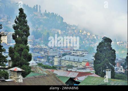 Hill Station, Mall Road, Chowrasta, Darjeeling, West Bengal, India, Asia Stock Photo