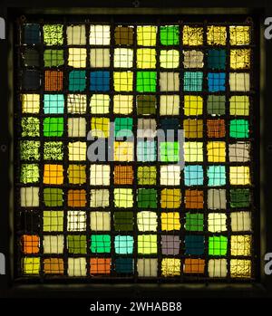 Josef Albers, construction in a grid, - Gitterbild-, 1921, glass wire copper and metal Stock Photo