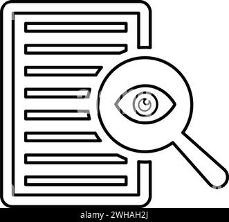 Content Proofreading icon. design template vector illustration for graphic and web design or commercial purposes. Stock Vector