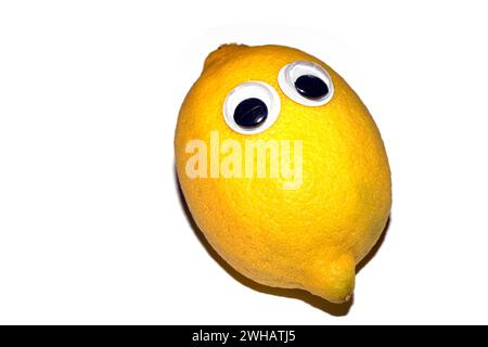 Silly Food with Goggly Wobbly Eyes on them Stock Photo