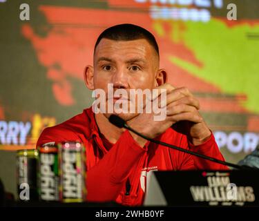 LONDON, UNITED KINGDOM. 08 Feb, 24. Liam Williams during Queensberry Fight Week Sheeraz vs Williams Press Conference at Echo Building on Thursday, February 08, 2024 in LONDON, ENGLAND. Credit: Taka G Wu/Alamy Live News Stock Photo