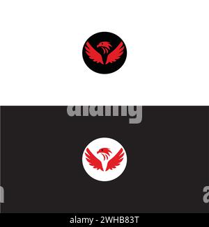 Brid vector logo.Bird wing logo. Stock Vector
