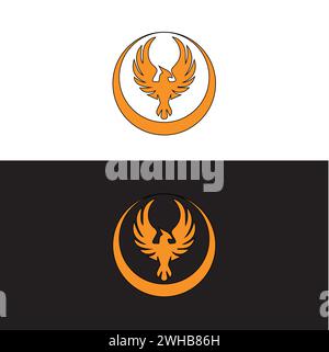 Brid vector logo.Bird wing logo. Stock Vector