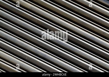 Metallic surface texture background in Ribeirao Preto, Sao Paulo, Brazil Stock Photo