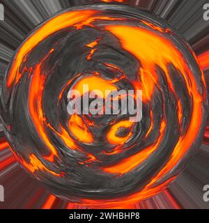 Magma planet Stock Photo