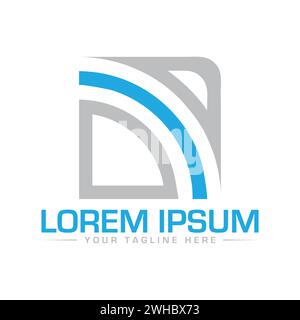 DA Letter Logo Design. Stock Vector