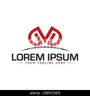 DVD Letter Logo Design. Professional DVD Logo Design. Stock Vector
