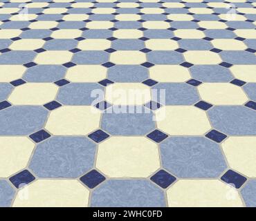 Tiled floor background Stock Photo