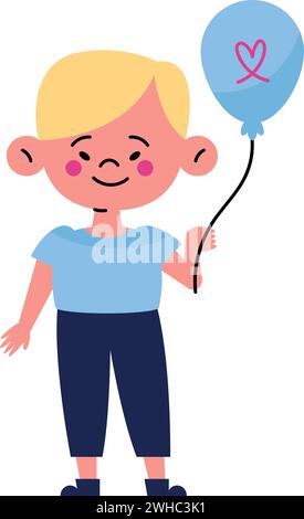 down syndrome cute boy Stock Vector