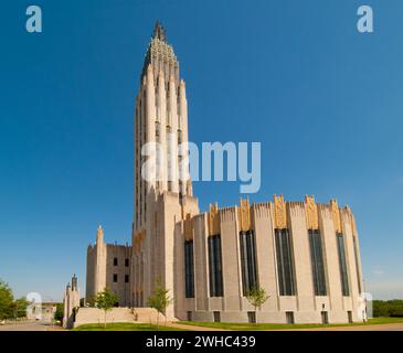 Boston Avenue Methodist Church, built 1929 in Art Deco style, is a National Landmark and listed in National Register of Historic Places - Tulsa, Oklah Stock Photo