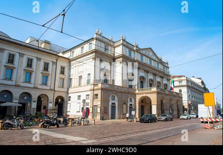 La Scala opera house in Milan old town, Italy Stock Photo