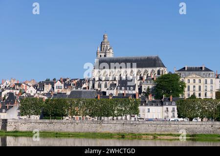 Saint-Louis Cathedral, Blois, Loir-et-Cher department, Centre-Val de Loire region, France Stock Photo