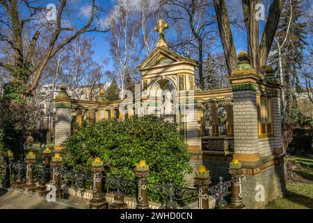 Jesus, Friedrich Eduard Hoffmann family grave, Dorotheenstaedtischer Friedhof, Chausseestrasse, Mitte, Berlin, Germany Stock Photo