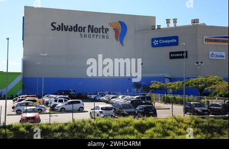 salvador, bahia, brazil - january 12, 2024: facade of Salvador Norte Shopping in the city of Salvador. Stock Photo