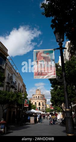 Spain, Andalucia, Jerez de la Frontera, street scene Stock Photo