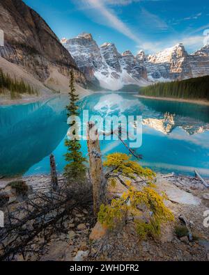Moraine Lake, Banff National Park, Canada Stock Photo
