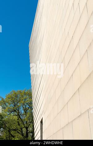 Dresden, New Synagogue, cube, abstract modernism Stock Photo
