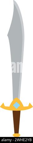 Isolated medieval sword weapon icon Vector Stock Vector Image & Art - Alamy