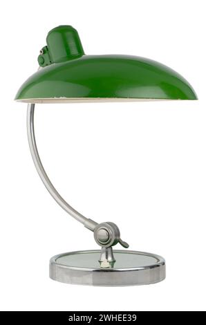 Retro green table lamp Stock Photo