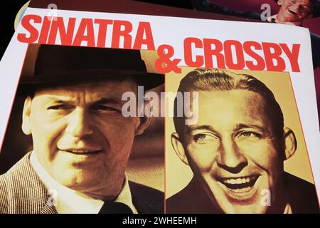 Viersen, Germany - January 9. 2024: Frank Sinatra and Bing Crosby  vinyl record album cover Stock Photo