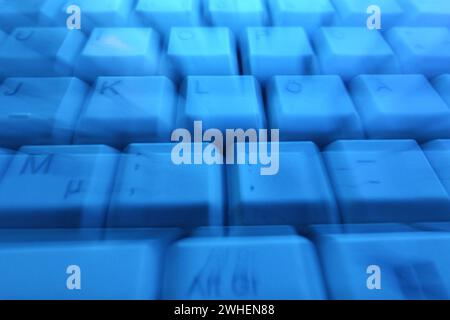 "07.11.2023, Germany, Berlin, Berlin - Dynamics: computer keyboard. 00S231107D107CAROEX.JPG [MODEL RELEASE: NOT Applicable, PROPERTY RELEASE: NO (c) c Stock Photo