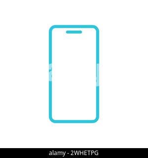 Mobile, cellular smartphone icon. From blue icon set. Stock Vector
