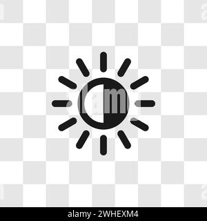 brightness control from bright to dark Stock Vector