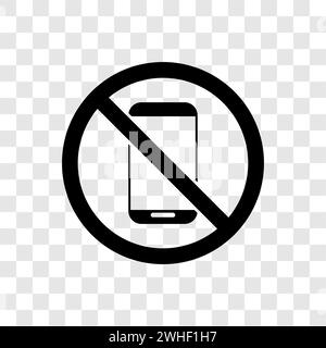 prohibition on taking photos and videos using smartphones and cameras Stock Vector