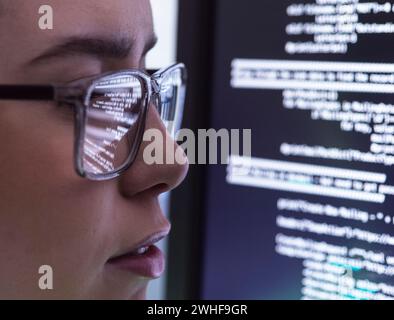 Computer programming, conceptual image Stock Photo