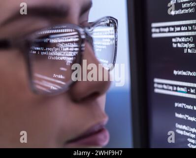 Computer programming, conceptual image Stock Photo