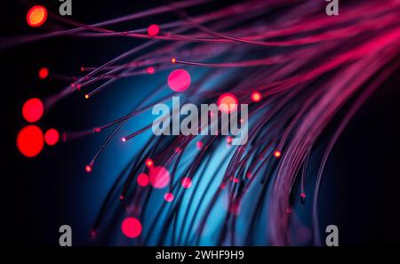 Optical fibres Stock Photo