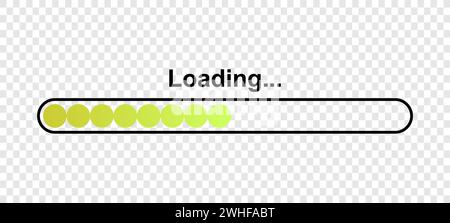 waiting time to load pages and games Stock Vector