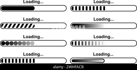 waiting time to load pages and games Stock Vector