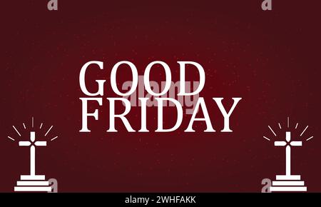 Good Friday Stylish Text illustration design Stock Vector