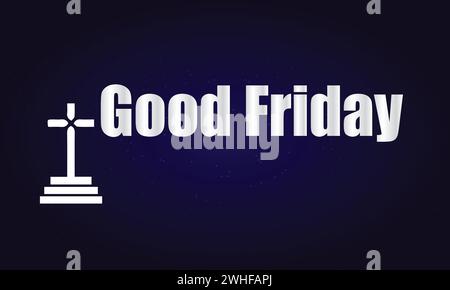 Good Friday Stylish Text illustration design Stock Vector