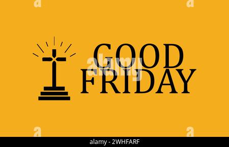 Good Friday Stylish Text illustration design Stock Vector