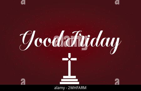 Good Friday Stylish Text illustration design Stock Vector