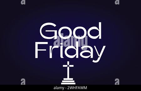 Good Friday Stylish Text illustration design Stock Vector