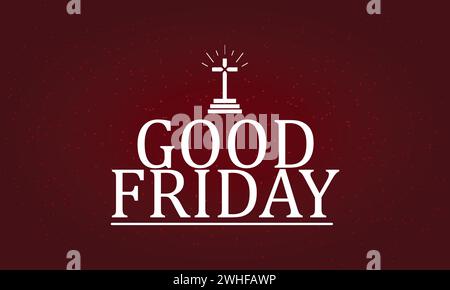 Good Friday Stylish Text illustration design Stock Vector